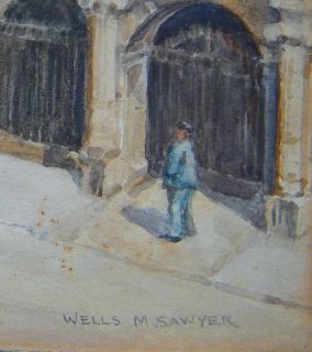 Wells Sawyer Palacio Revillagigedo Spain 1930 Painting  