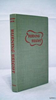 Burning Bright John Steinbeck 1st 1st 1950 Nobel Prize First Edition  