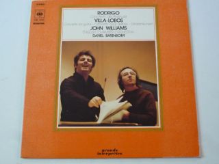 John Williams Rodrigo Villa Lobos LP CBS 76369  