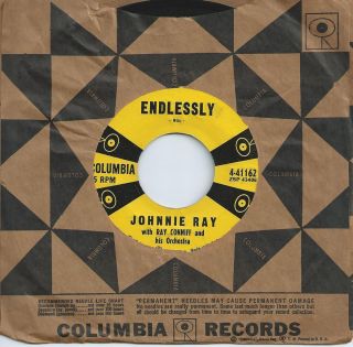 Johnnie Ray 45 "Endlessly Lonely for A Letter"  