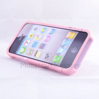 Pink Jolly Bear Gem Bling Hard Case Cover for Apple iPhone 5 5g  