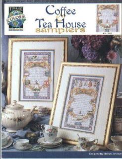Coffee Tea House Samplers Cross Stitch Pattern New  
