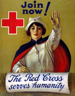 WWI Poster The Red Cross Serves Humanity  