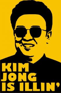 KIM JONG IS ILLIN funny t shirt north korea il war men cool retro weird retro  