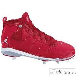 Nike Jordan Jeter Metal Steel Baseball Cleats Red New Mens 12  