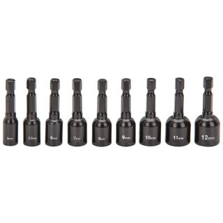 NEW 9 piece metric magnetic quick release nutsetter set 5MM thru 12MM  