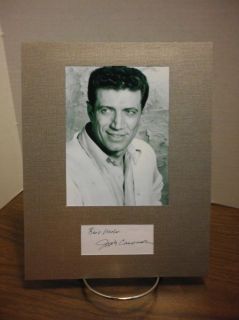 Joseph Campanella Autograph Rugged Actor Display Signed Signature COA Authentic  