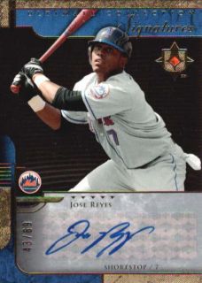 JOSE REYES 2005 UD ULTIMATE COLLECTION SIGNATURES AUTOGRAPH AUTO 43 69 ST3565  