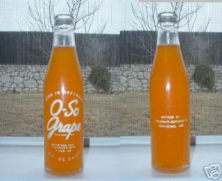 1946 O So Grape ACL Soda Bottle Jonesboro Arkansas AR  
