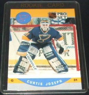 1990 91 ProSet 638 Curtis Joseph G St Louis Blues RC  