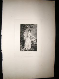 After Joshua Reynolds C1830 Folio Mezzotint Mrs Pelham Pretty Lady  