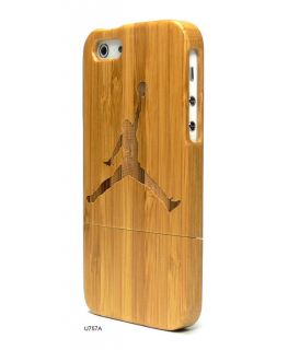 Jordan Slam Dunk Bamboo Wooden Hard Wood Shell Cover Case for iPhone 5 U757A  