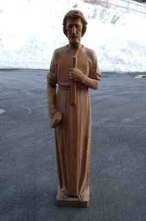 Hand Carved Wood "St Joseph" Statue 42" HT Chalice  