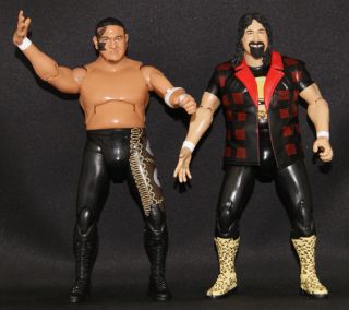 Mick Foley Samoa Joe TNA Cross The Line 1 Toy Wrestling Loose Figures  