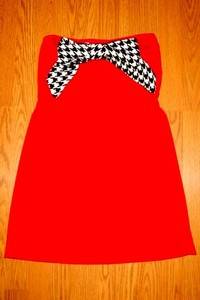 Judith March Alabama Dress with Houndstooth Bow Large 8 10  