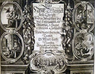 1670 Endter German Bible Superb Plates 4 RARE Maps Visscher Braun Hogenberg  