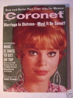 Coronet Magazine April 1967 Juliet Prowse Roy Newquist
