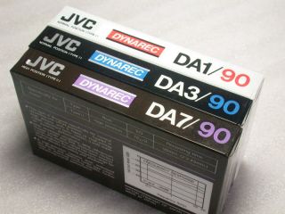 JVC DA1 DA3 DA7 New Blank Cassette Tape