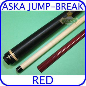 Billiard Jump Break Pool Cue Aska JBC Red