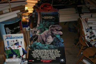 Jurassic Park Movie Standee Cardboard Dinosaur Promo
