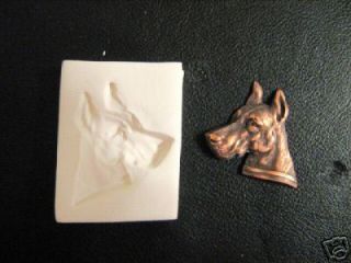 Great Dane Dog Head Polymer Clay Push Mold Handmade