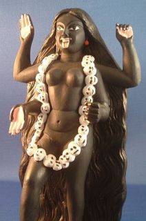 Hindu Goddess Kali Stepping on Shiva Black Bangladesh Puja Statue KALB