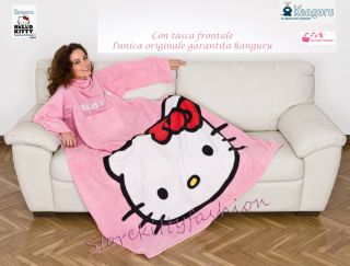 Kanguru La Coperta Con Le Maniche Hello Kitty Plaid Divano LUnica