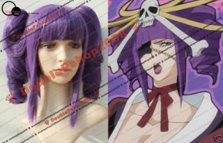 Katen Kyokotsu Purple Wig Cosplay 2 Ponytails
