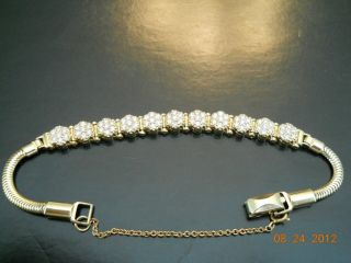 Kaspar ESH Add A Link Diamond Bracelet