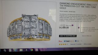 Kay Jewelers 14k Yellow Gold Diamond Ring 3 Carat
