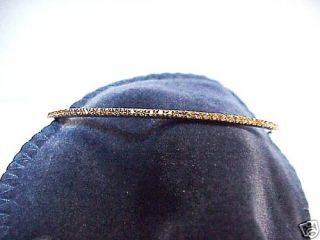 KC Designs Rose Gold Diamond Bangle Cuff Bracelet Pouch