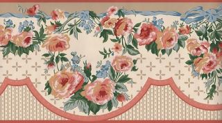 Wallpaper Border Katzenbach and Warren Floral and Lace