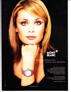 BLANC wrist watch Magazine Print Advertisements   Katherine Jenkins