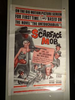 Movie Poster 1 Sheet The Scarface Mob Robert Stack Keenan Wynn