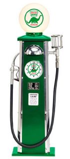 Dino Sinclair Vintage Look Gas Pump with Clock Lighted Globe