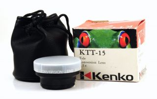 Kenko KTT 15 1 5X Telephoto Video Conversion Lens in Box w Case