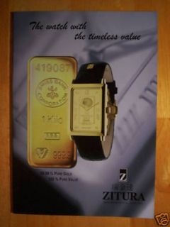 Gorgeous Zitura Swiiss Bank Watch Booklet Lowered Price