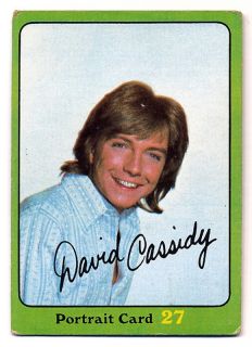  FAMILY 1971 Topps GREEN Portrait Card 27 80 DAVID CASSIDY as Keith