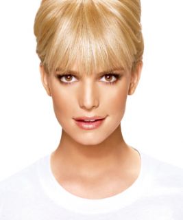 Jessica Simpson Ken Paves Hair Extensions Clip in Bangs Hairdo All