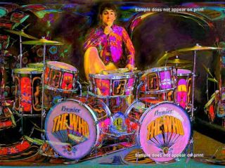 Keith Moon The Who Ready to Hang Gallery Wrap Canvas