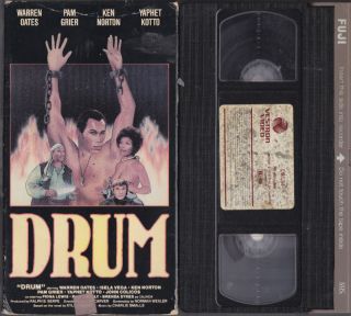 Drum Pam Grier Warren Oates Ken Norton 76 RARE VHS