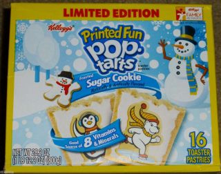 Kelloggs POP TARTS Frosted SUGAR COOKIE   1 BOX (16 per box) LIMITED