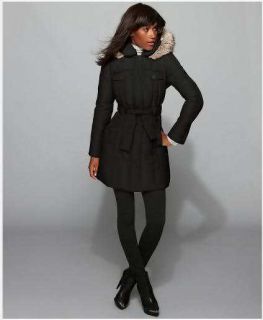 Kenneth Cole Womens Down Parka Jacket Coat Black XS XL