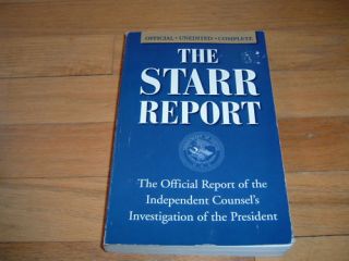 Starr Report President Bill Clinton Kenneth Lewinsky