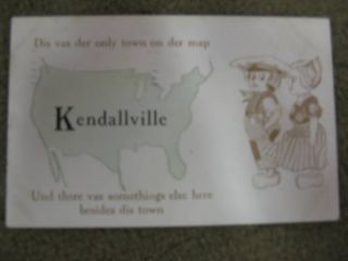 Souvenir Postcard Kendallville Indiana 1913