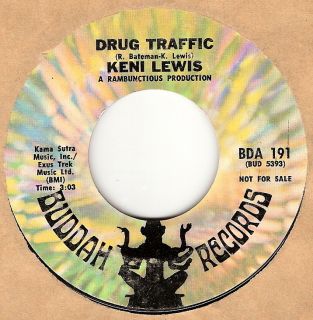 45rpm Record Keni Lewis Drug Traffic Northern Soul Funk 