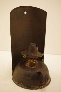 Tin Oil Lamp E Miller Co Antique