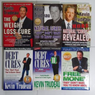 lot 6 Kevin Trudeau Free Money Debt Cures I & II Weight Loss Natural