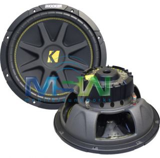 New Kicker® 10 C12 4 12 Comp Car Sub Woofer Subwoofer 4 Ohm SVC 150W