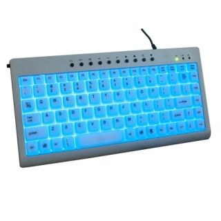  Luminescent Illuminated Lighted 10 hot keys Mini Slim Keyboard USB